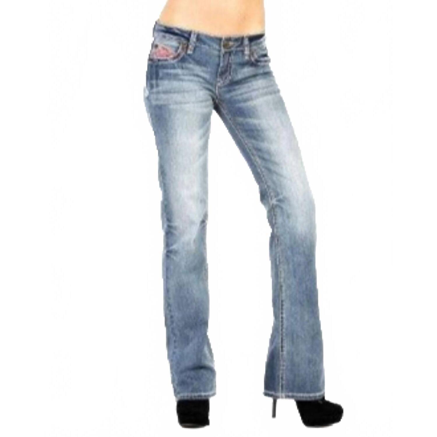 New Adiktd Bandana Picnic Jeans In Medium Stonewash